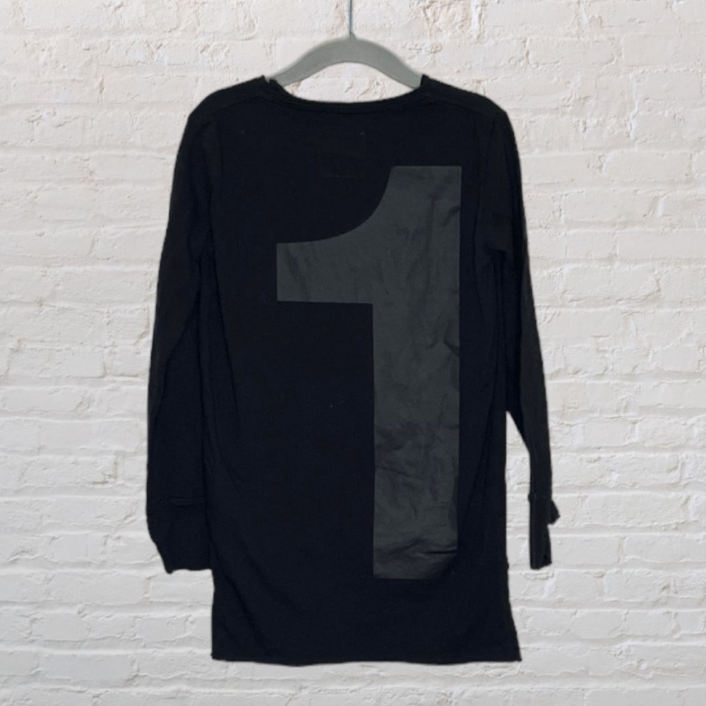 Nununu '1' High-Low Long-Sleeve